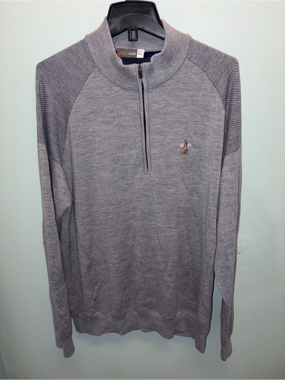 Kjus  Men's Gray Quarter-Zip Sweater xxl